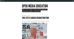 Desktop Screenshot of openmediaeducation.net